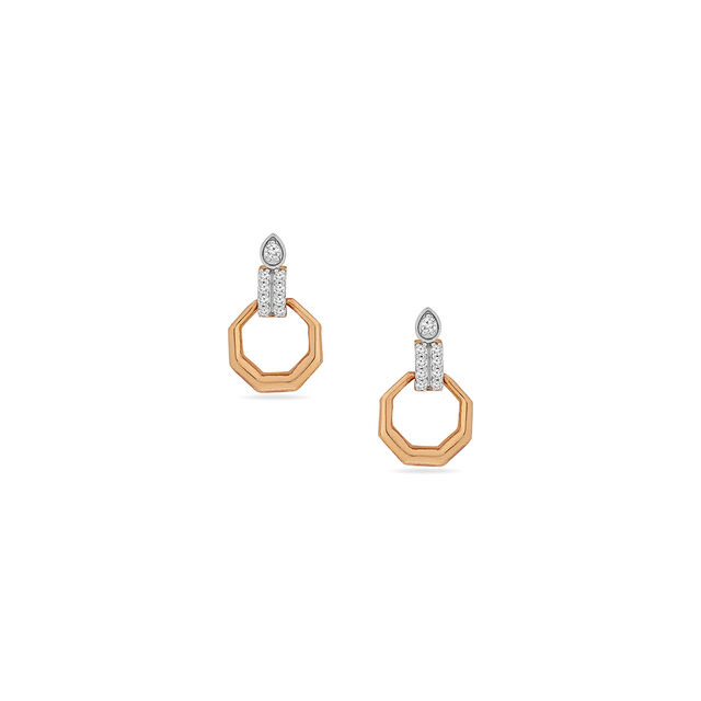 Tanishq 18KT Diamond Earrings for Women 