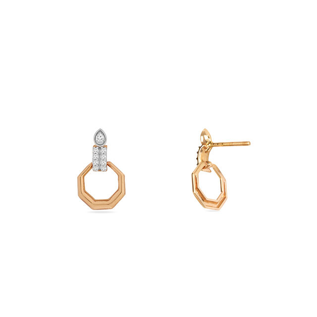 Tanishq 18KT Diamond Earrings for Women 3