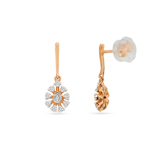 Tanishq 18KT Diamond Earrings for Women 2