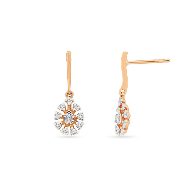 Tanishq 18KT Diamond Earrings for Women 3