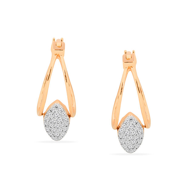 Tanishq 18KT Diamond Earrings for Women 