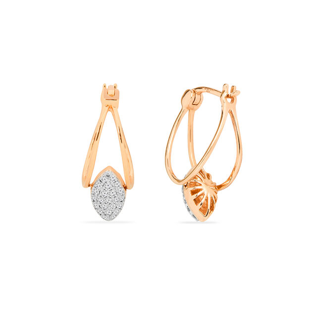 Tanishq 18KT Diamond Earrings for Women 2