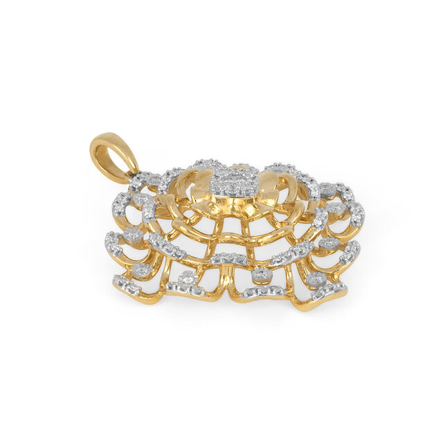Tanishq 18KT Diamond Pendant and Earrings Set for Women 4