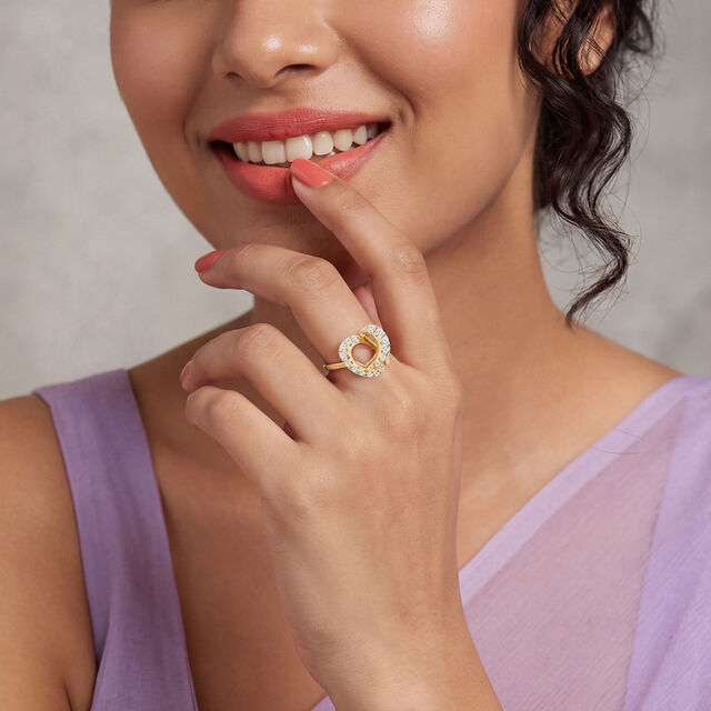 Charming Heart Diamond Ring 3
