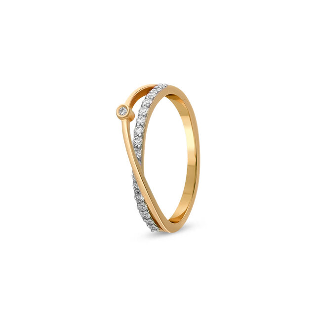 Tanishq 18 KT Diamond Finger Ring for Women
