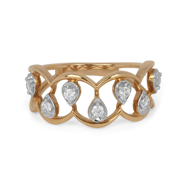 Tanishq 18KT Diamond Finger Ring for Women 