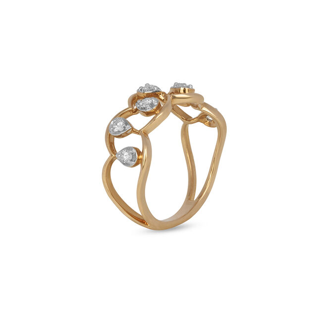 Tanishq 18KT Diamond Finger Ring for Women 2