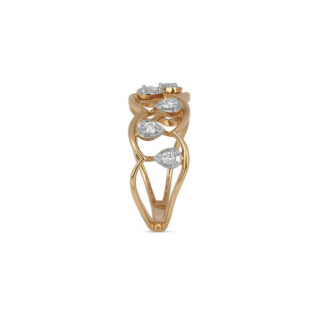 Tanishq 18KT Diamond Finger Ring for Women 3