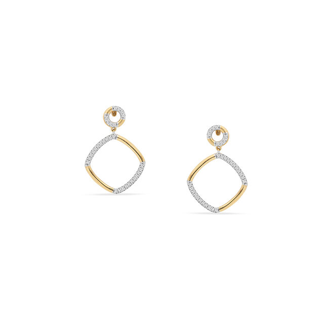 Geometric Charm Drop Earrings,,hi-res 