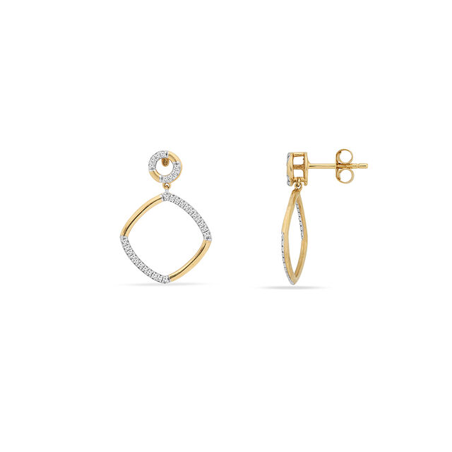 Geometric Charm Drop Earrings,,hi-res 2