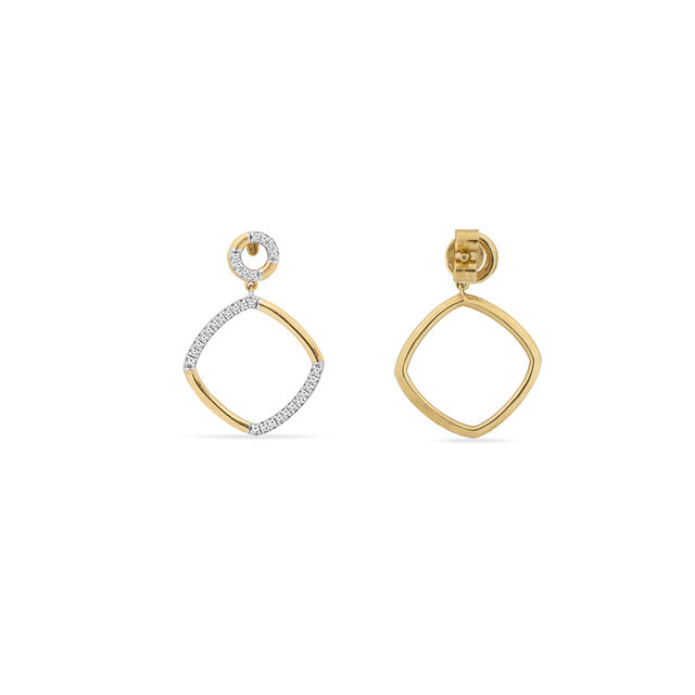 Geometric Charm Drop Earrings 3