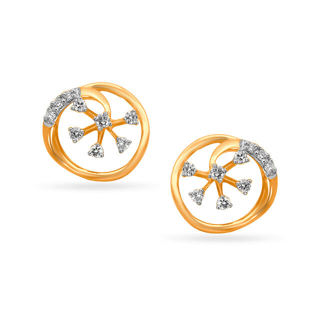 Tanishq 18KT Diamond Earrings for Women 