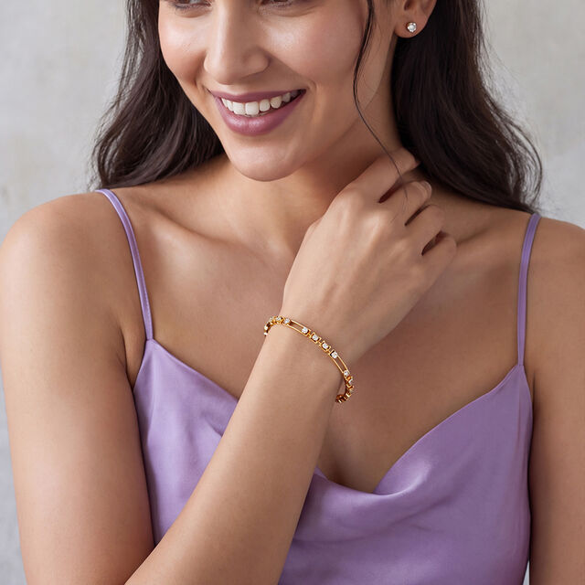 Tanishq 18KT Diamond Bangle for Women 3