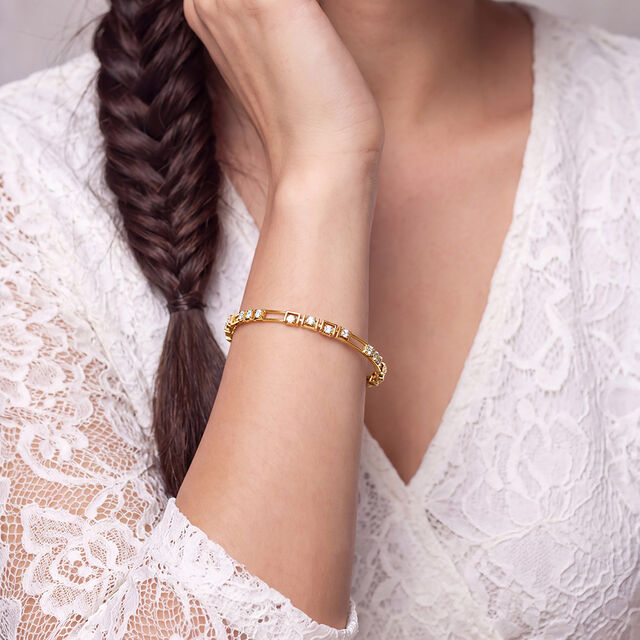 Tanishq 18KT Diamond Bangle for Women 2