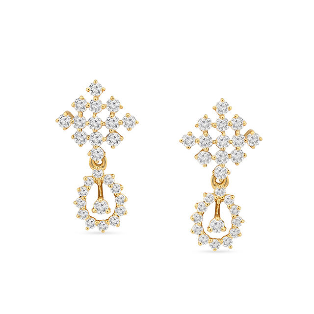 Dazzling Dance Diamond Drop Earrings 