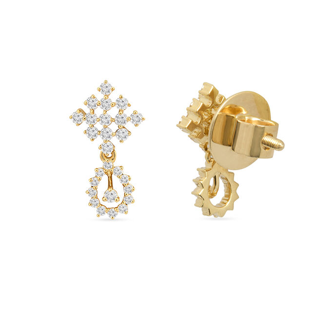 Dazzling Dance Diamond Drop Earrings 3