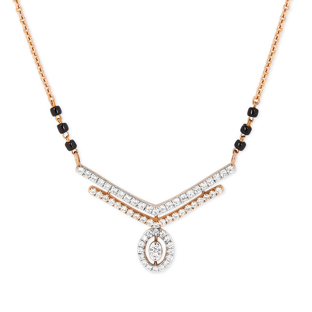 Tanishq 18KT Diamond Mangalsutra for Women 2