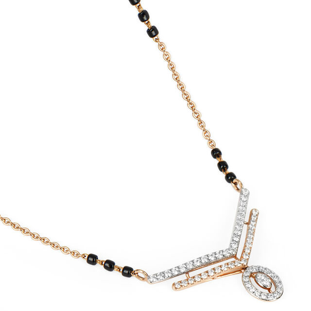 Tanishq 18KT Diamond Mangalsutra for Women 3