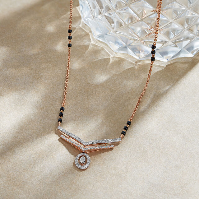 Tanishq 18KT Diamond Mangalsutra for Women 