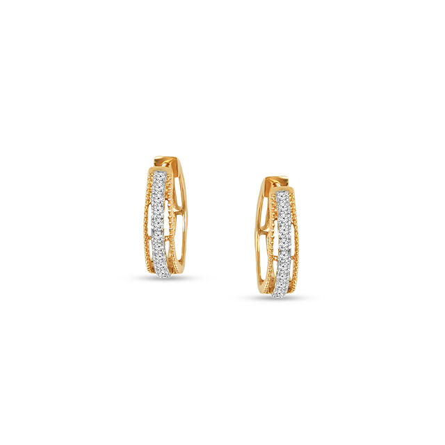 Tanishq 18KT Diamond Earrings for Women 