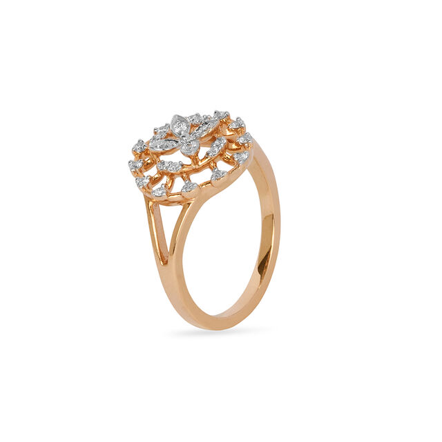 Tanishq 18KT Diamond Finger Ring for Women 2