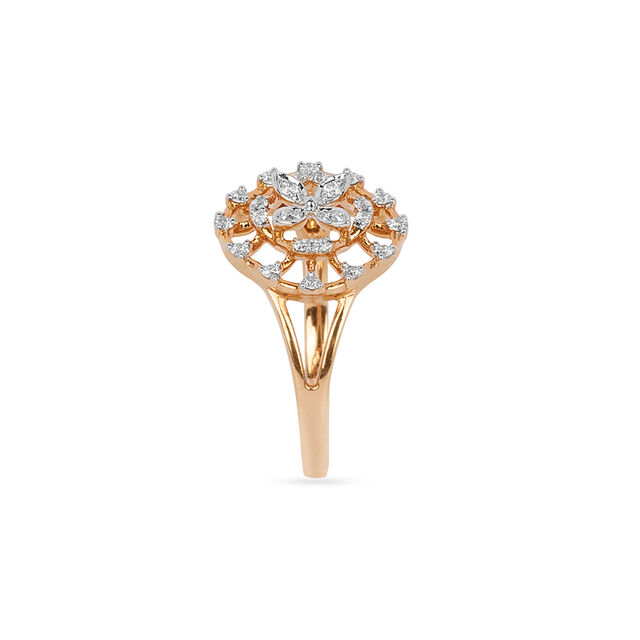 Tanishq 18KT Diamond Finger Ring for Women 3