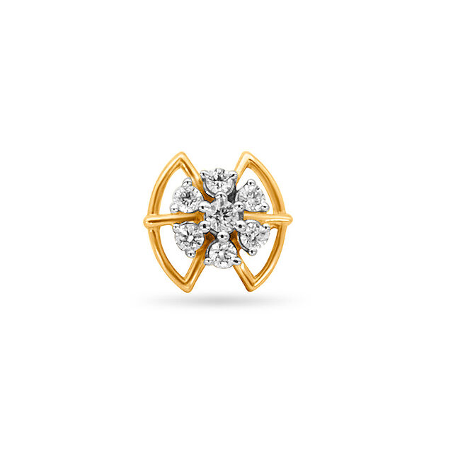 Tanishq 18KT Diamond Nose Pin for Women 