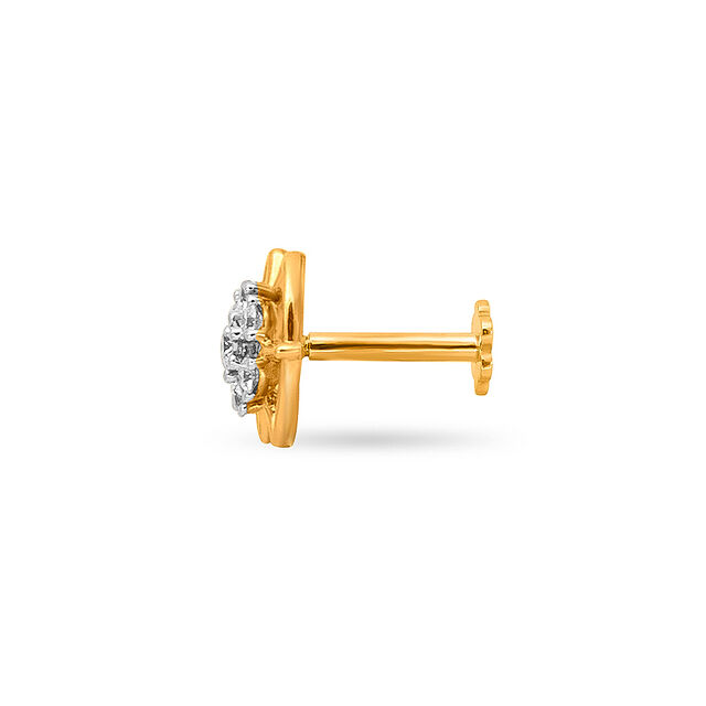 Tanishq 18KT Diamond Nose Pin for Women 2