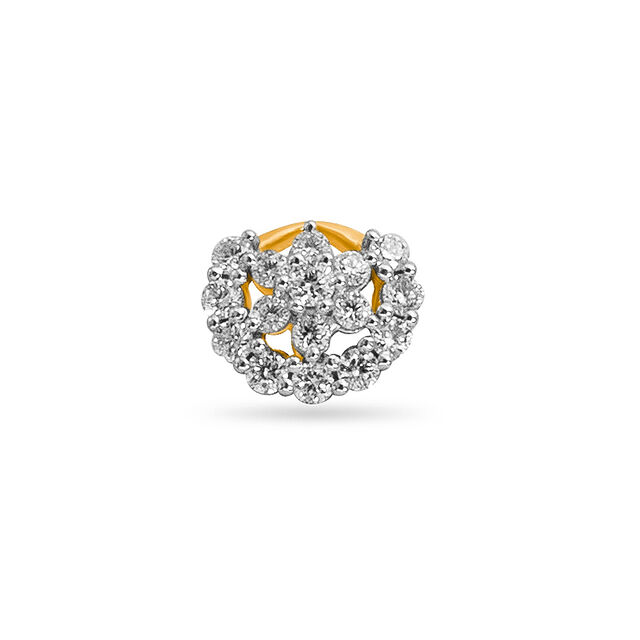 Tanishq 18KT Diamond Nose Pin for Women 