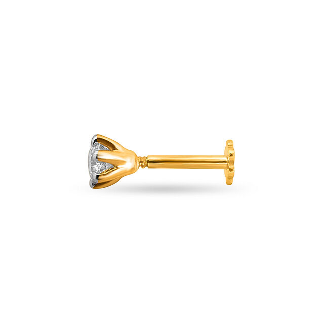 Tanishq 18 Karat Diamond Nose Pin for Women 2