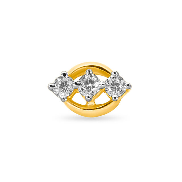 Tanishq 18KT Diamond Nose Pin for Women 