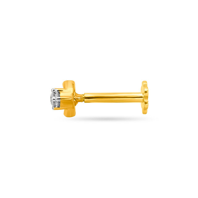 Tanishq 18KT Diamond Nose Pin for Women 2