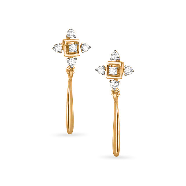 Tanishq 18KT Diamond Earrings for Women 