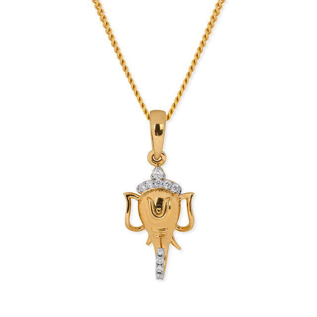 Tanishq 18KT Diamond Pendant for Women 