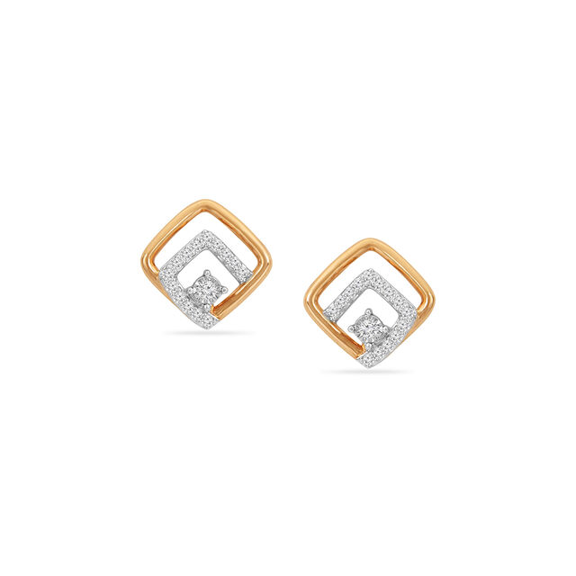 Tanishq 18 KT Diamond Earrings for Women 