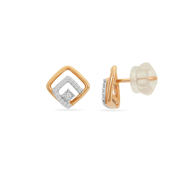 Tanishq 18 KT Diamond Earrings for Women 2