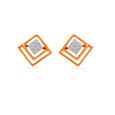 Geometric Diamond Cluster Studs 