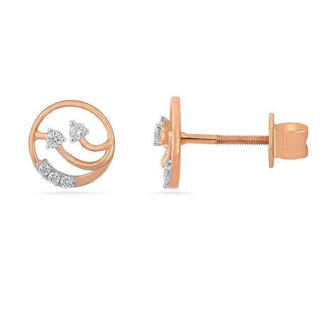 Tanishq 18KT Diamond Earrings for Women 2