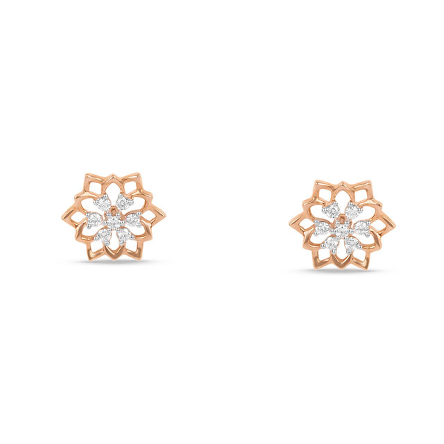 Minimal Elegance Diamond Stud Earrings 