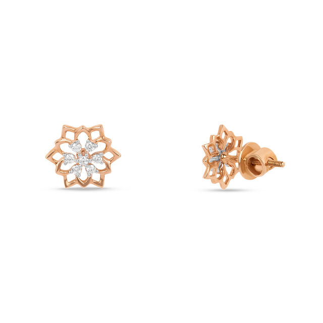 Minimal Elegance Diamond Stud Earrings 3
