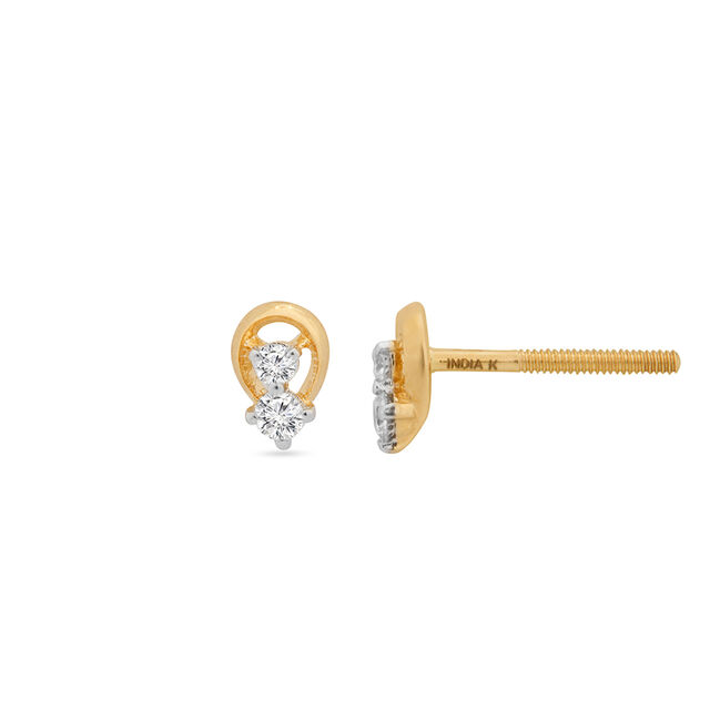 Dazzling Charm Diamond Stud Earrings 2
