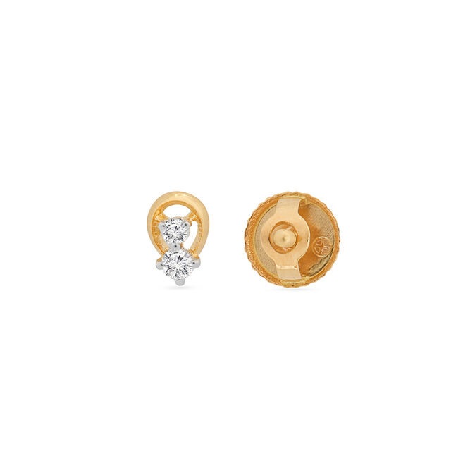 Dazzling Charm Diamond Stud Earrings 4