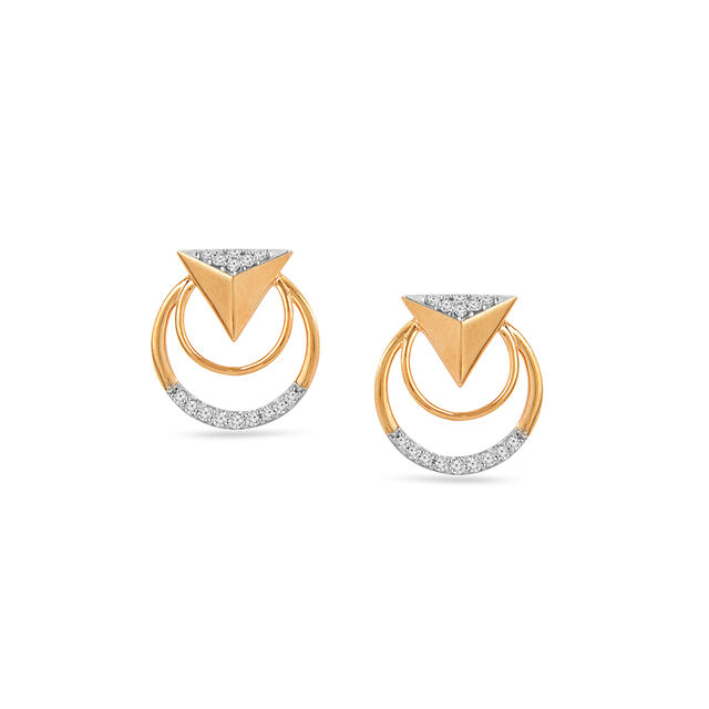 Tanishq 18 KT Diamond Earrings for Women 