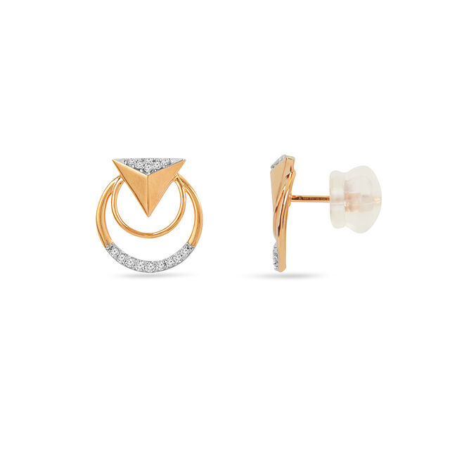 Tanishq 18 KT Diamond Earrings for Women 2