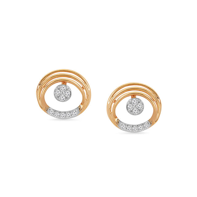 Tanishq 18 KT Diamond Earrings for Women 