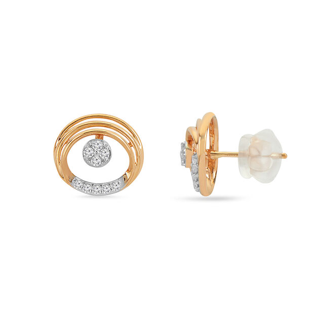 Tanishq 18 KT Diamond Earrings for Women 2
