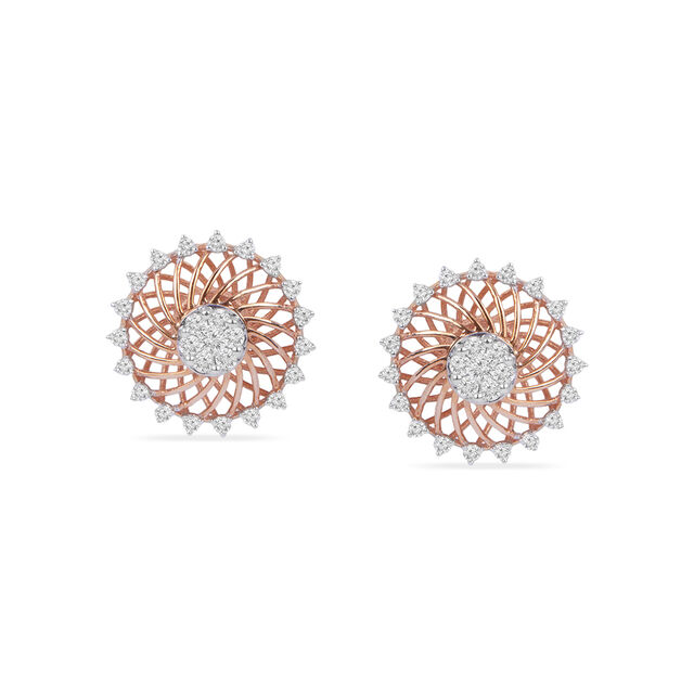 Tanishq 18KT Diamond Earrings for Women 2