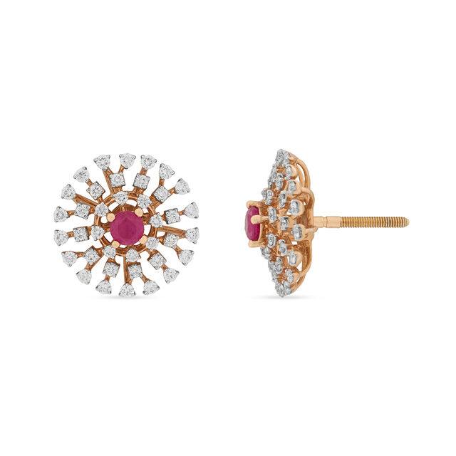 Tanishq 18KT Diamond Earrings for Women 2