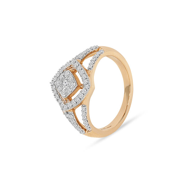 Tanishq 18KT Diamond Finger Ring for Women 3