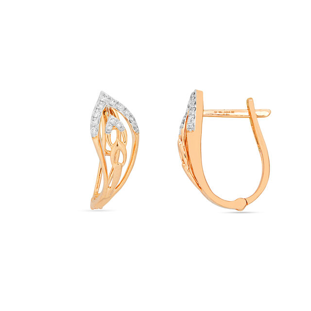 Tanishq 18KT Diamond Earrings for Women 2